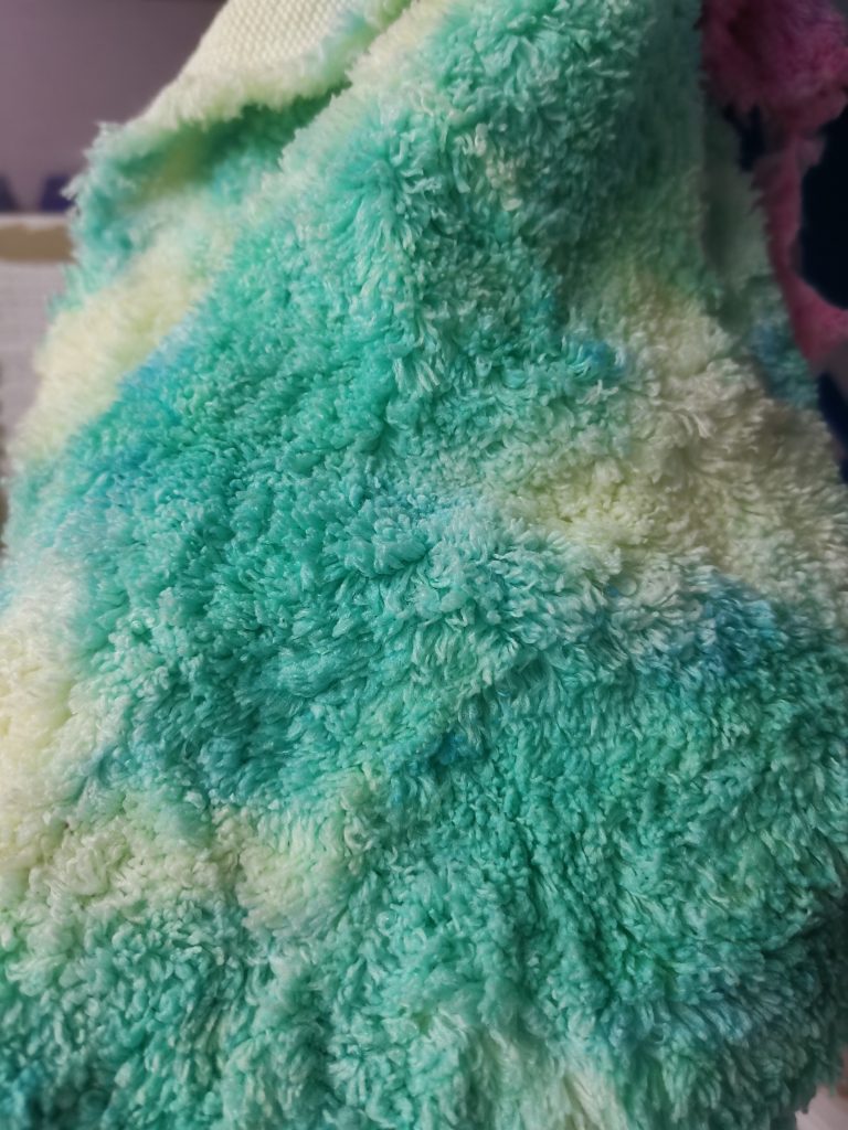 tie-dyed fleece