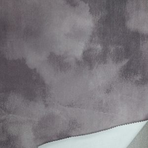 Velvet printed fabric