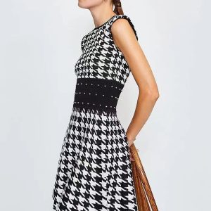 2 sided knitted Jacquard dress